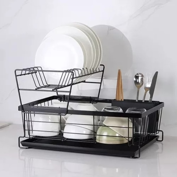 Diskestativ med To Niveau - Diska black 7250