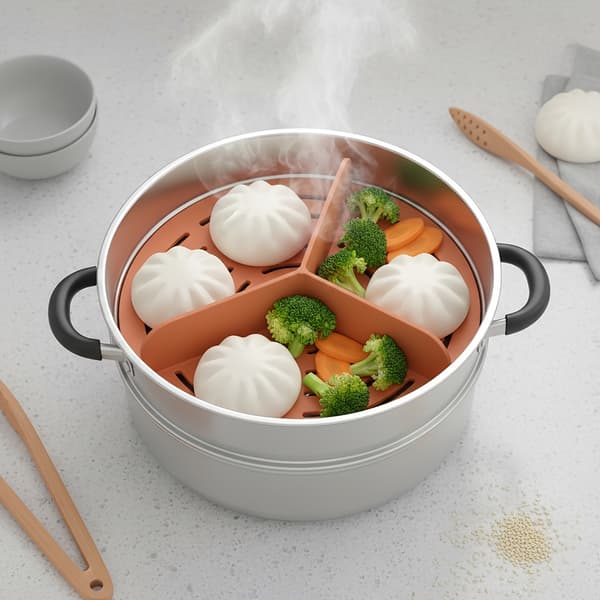 Silikon trekantseparator for tilbehør til airfryer-bolleforing Not provided Orange