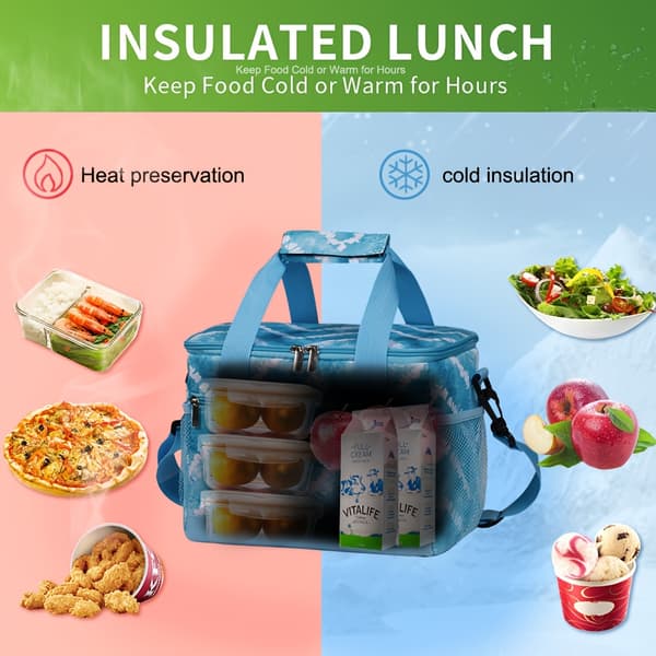 8,5L isolert lunsjpose i polyester EVA Oxford-stoff 8.5L Desert Yellow
