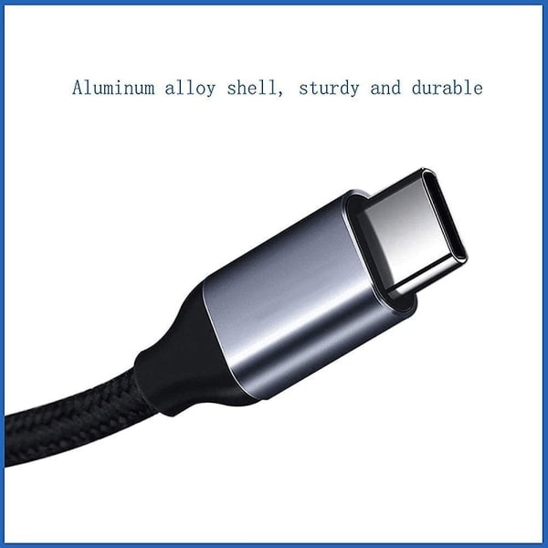 Aux USB C-kabel, Typ C hane till 3,5 mm hane-jackadapter, ljudförlängningskabel för bilradio, högtalare, hörlurar Samsung Galaxy S21 S20 Ultra S20 + P