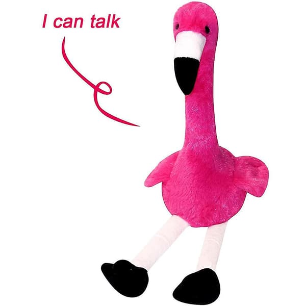 Flamingo plysjleketøy med dans og tale for barn-FO-