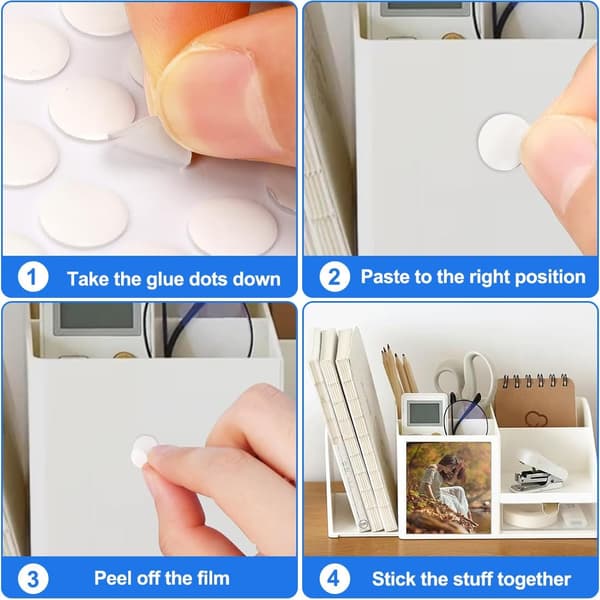 300 Sheets Double-Sided Tape, Removable Balloon Tape, Suitable for Balloons and Party Decorations-FO-