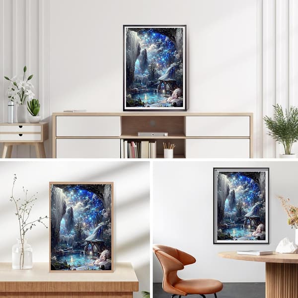 5D Timanttimaalaus Keijumaailma 30x40cm Tyyli 5 (puhdas)-FO-