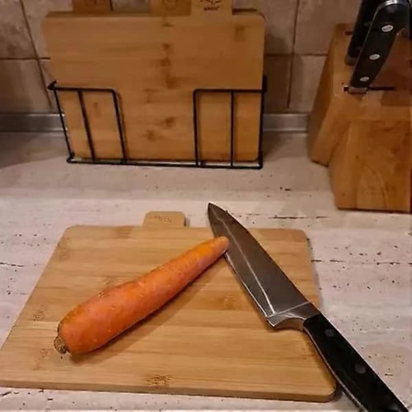 Leikkuulauta telineellä - Bambu - 5 osaa-FO-