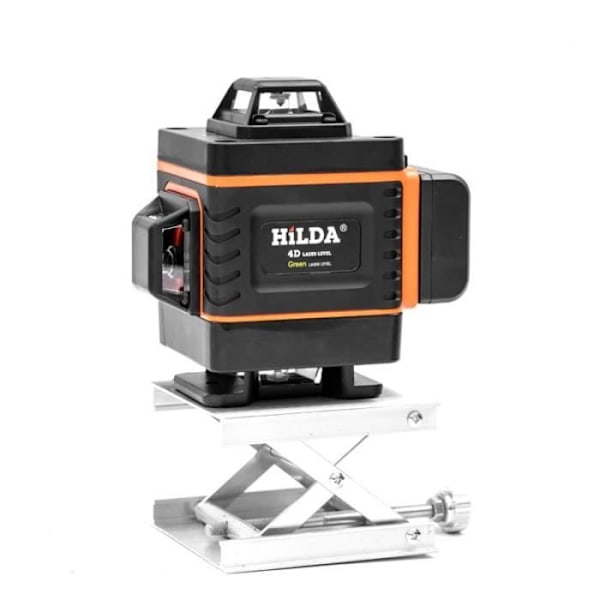 Nivålaser 4D - HILDA - 16 Linjer - 360° - Grönt Ljus Grön
