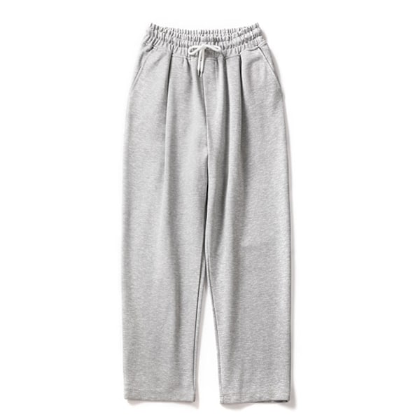 Man High Waisted Baggy Sweatpants Skin-friendly And Breathable Slacks Gift For Christmas Birthday New Year CMK Gray