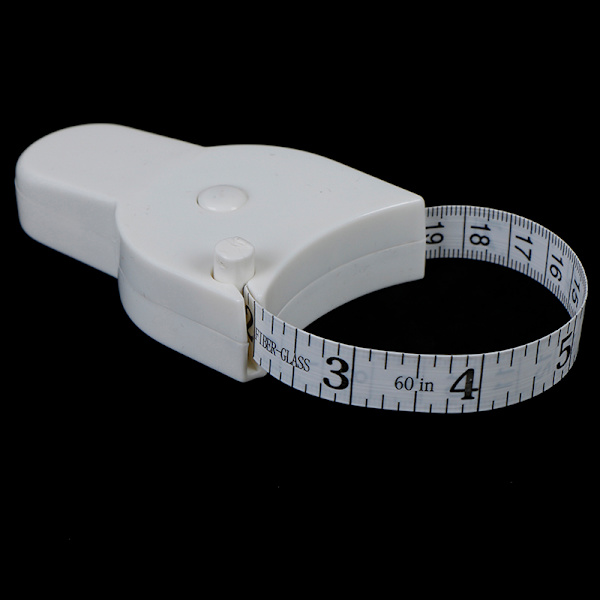 2 st kroppsmåttband för midjemätning, diet, viktminskning, passform, vit-PO- White 2Pcs