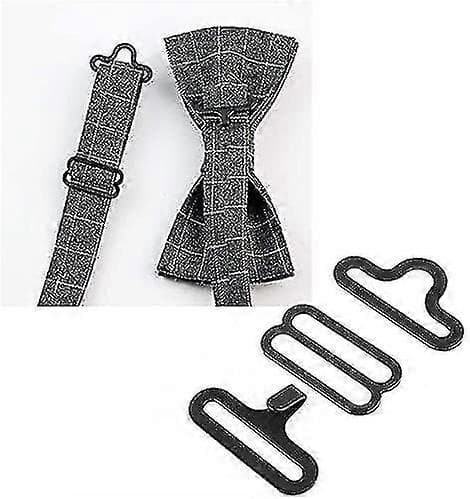 50 set flugslips med justerbara remmar, halsdukshållare, fluga-FO-