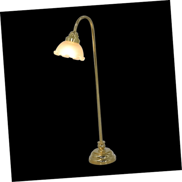 Mini golvlampa skrivbordsdekoration retro skrivbordstillbehör miniatyr möbler älvträdgårdar dekorationer dockhuslykta DIY dockhusbelysning