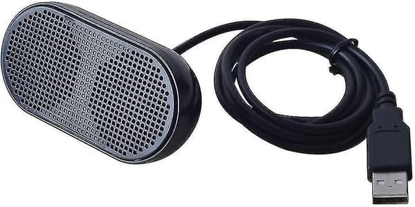 Honkyob USB Mini Højttaler Computerhøjttalere Drevet Stereo Multimedia Højttalere til Notebook Laptop PC (Sort)-FO-