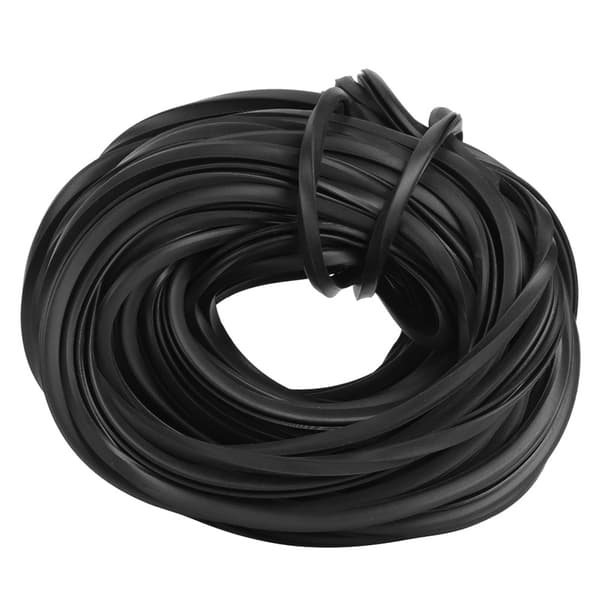 Svart drivhus gummilist kabel drivhus tilbehør for glasstetting 18m-FO-