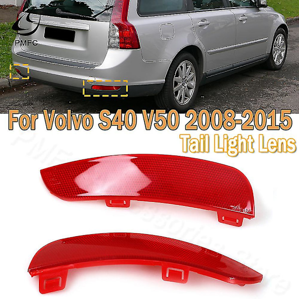 Bremselys Bakre Støtfanger Reflektor Lampe Lys Linse Reflektor Lampe For Volvo S40 V50 2008-2015 30763345 30763346 Vedlikehold av kjøretøy & Right