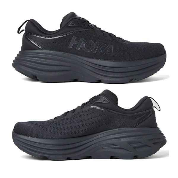 Lave løpesko for menn, svarte Black Black 40