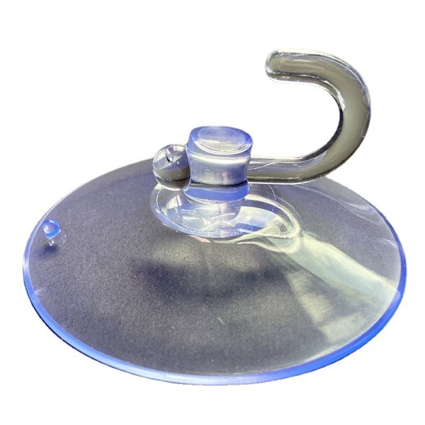 4-pack sugproppar med krok/sugpropp 50 mm transparent