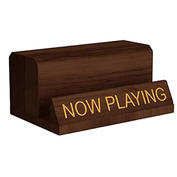 NOW Playing Vinyylilevyteline Vinyylilevynpidike Näyttö Puinen levyteline albumeille S-FO-
