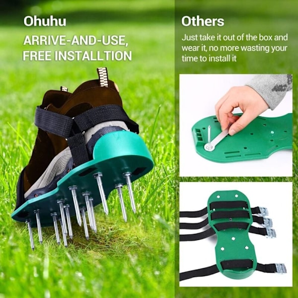 Plænelufter Sandaler Gratis Installation, Plænespikesko Plæne Vertikalskærer Plænesko Have-LP-