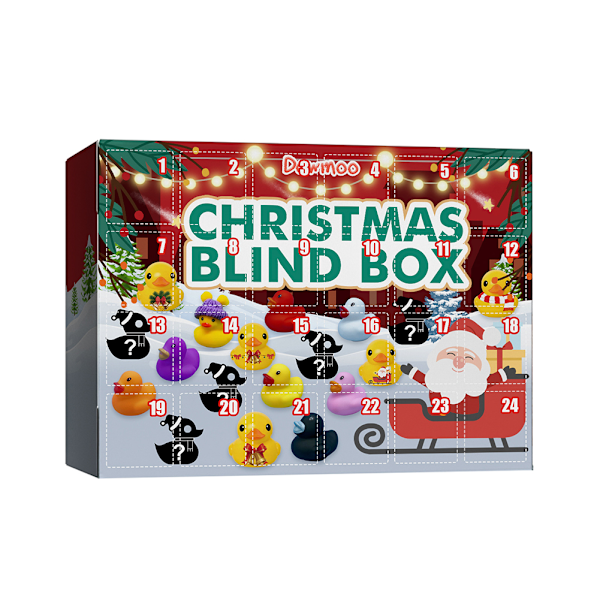 Jul Gummi Anka Kalender Gummi Anka Badleksaker Kreativ Julklapp Blind Box