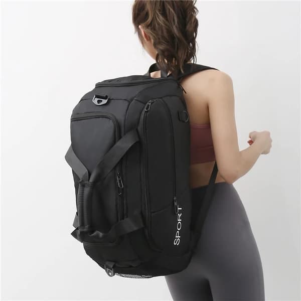 Gym Duffle Bag med sko- og vådrum til mænd og kvinder-FO-