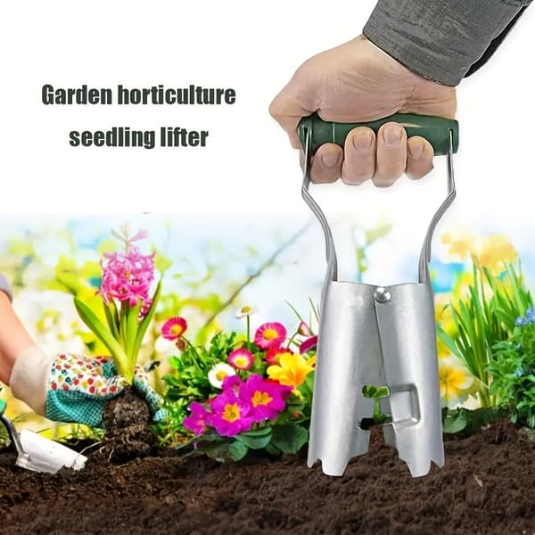 Plantningsværktøjssæt i rustfrit stål til frøplanter, bærbart metalbyggeri Not provided Deep Green