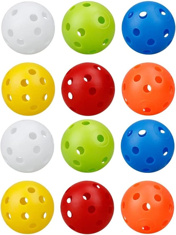 12-pak golføvelsesbolde, hule luftstrømsøvelsesbolde, 42 mm plastikgolfbolde, til svingtræning, driving range, hjemmebrug-FO-