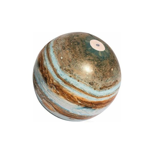 LMLY Jupiter Mønster Strandbold Vandbold Lysende Solsystem Modellering Lysende Oppustelig Bold Børn Vandlegebold 24\"-FO-