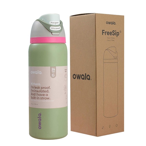 Stor 710ml Off-White Termosflaska för Äventyr greenS