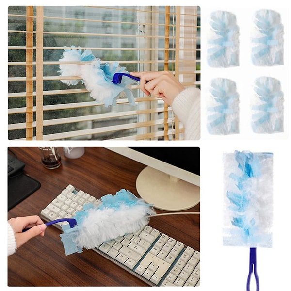 30 st Duster Refills, Engångs Duster Refills kompatibel med (FMY) Blue