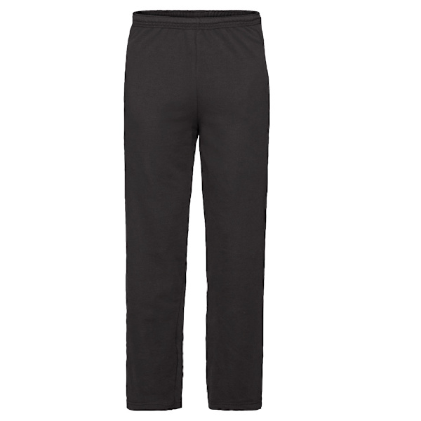 Fruit Of The Loom Miesten Kevyet Collegehousut / Joggihousut X Musta-PO- Black XL