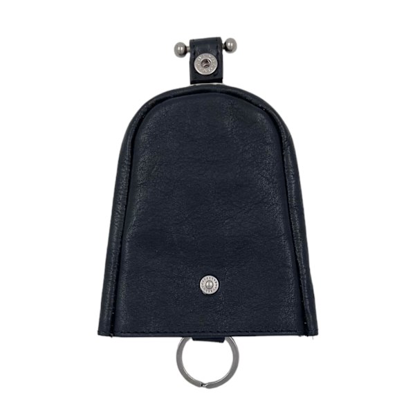 Nyckelhållare i äkta läder, svensk design, rymlig Svart black one size