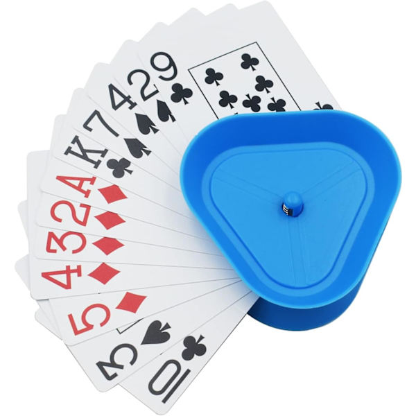 Spelkortshållare, triangulär handsfree pokerställ, 4 färger, set om 4