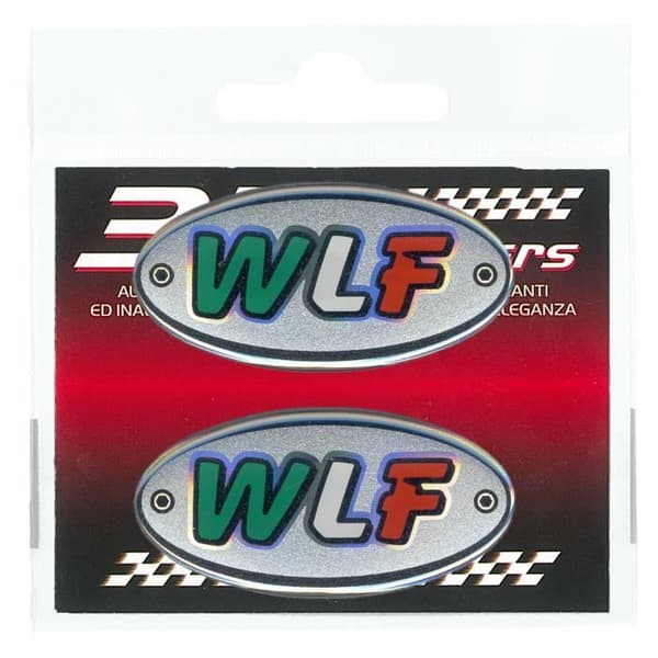 3D-klistremerker Oval WLF 56 x 28 mm Par-FO-
