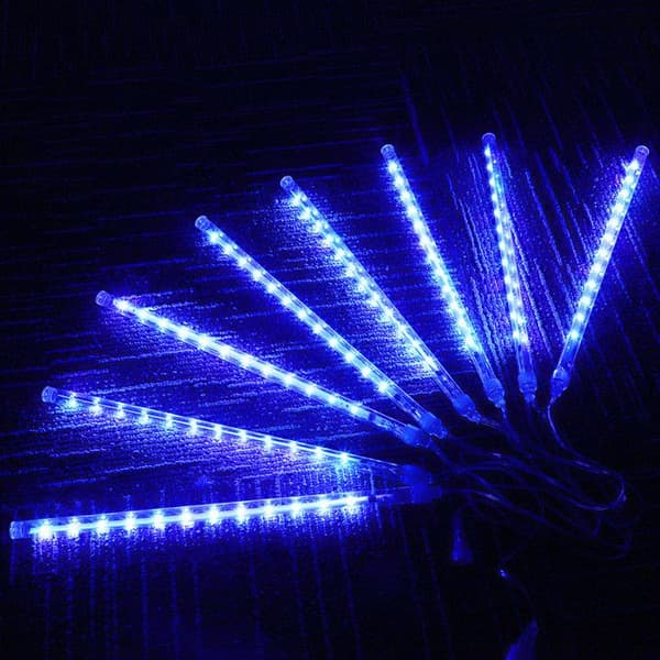 ROSNEK Meteorregn LED Lyskæde 50cm 8 Rør Udendørs-FO-