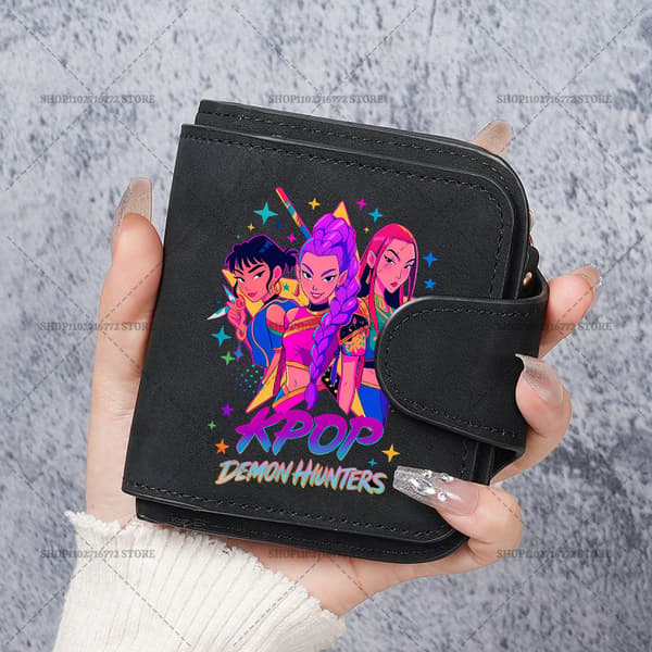 K-Pop Demon Hunters PU Plånbok | Passfodral & Reseplånbok**13-FO- 13