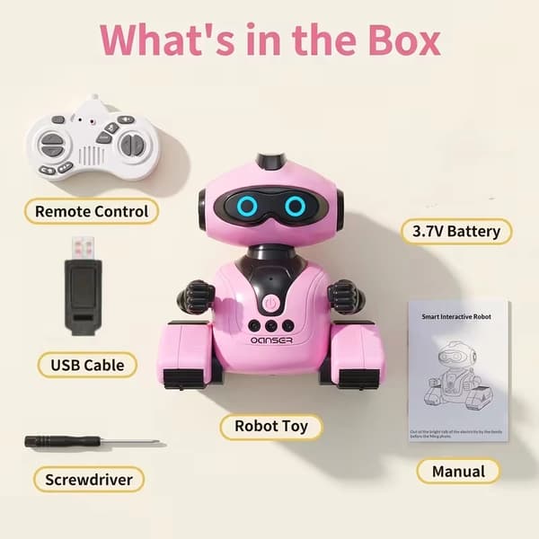 Älykäs robottikoira temppulelu ele- ja kaukosäädöllä lapsille 2.4g RC Gesture