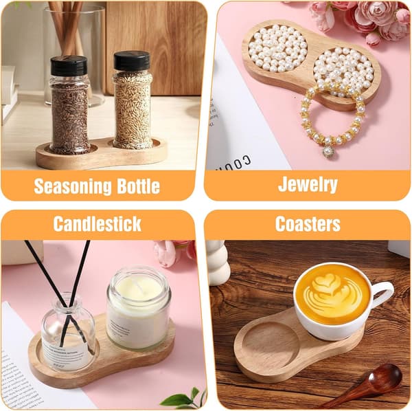 Brick for salt- and pepper mill, stand; wood, suitable for various mills and spice bottles; accessory for mill-FO-