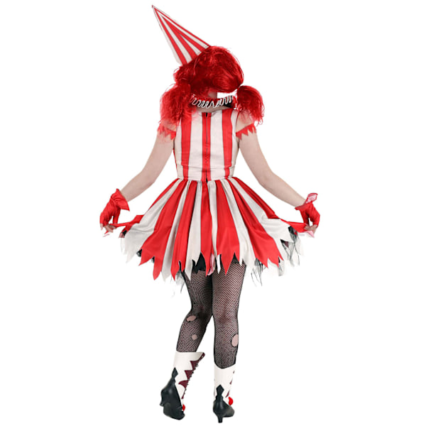 M-XL Halloween Vampyr COS Spøgelse Clown Kostume Rollespil Sågtandscirkus Kvindelig Clown Kostume-FCL Farve Color L