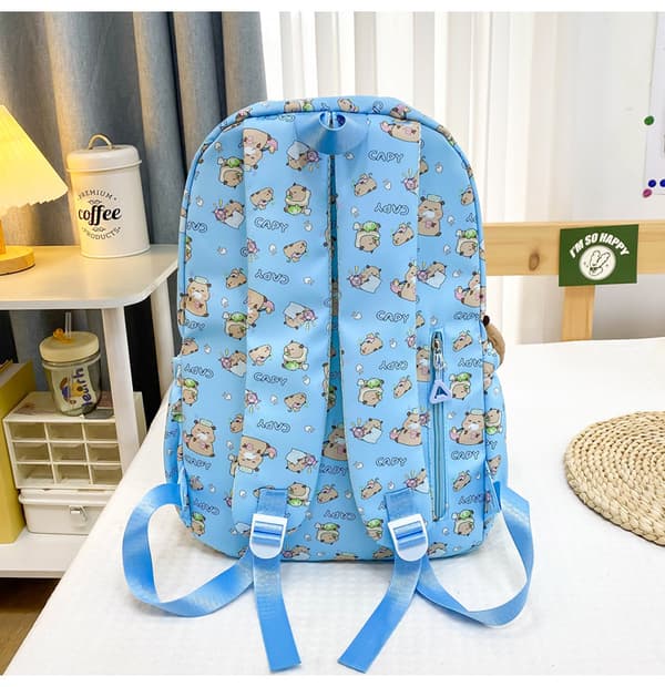 Large Capacity Backpack | Middle and Elementary School Girls' School Bag - Pink-FO- Pink
