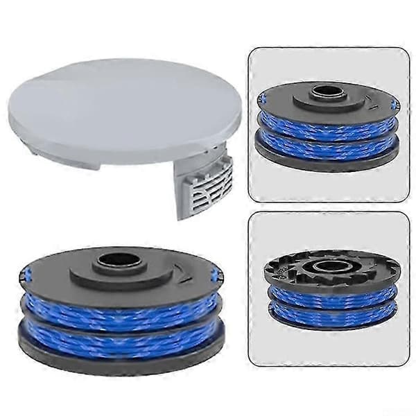 Egnet til Ryobi model RAC123 spoler x 6 + RAC122 låg x 2 (sæt) spoler med græshoveder (blå) blue-FO- blue 1set
