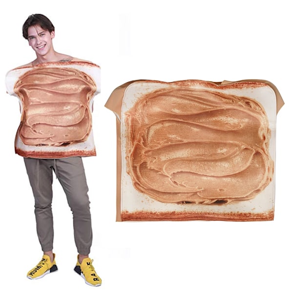 Karnevalsparty Rolig Mat Cosplay Halloween Kostym För Vuxna Jul Familjekläder Korv Pizza Semesterkläder Barn Toast B (enkel) Toast B (single) One Size