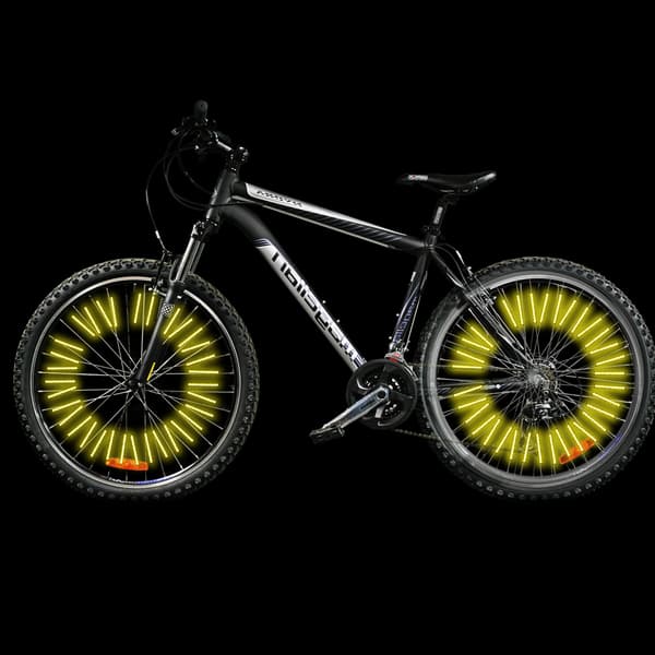 Cykelreflekser, 48 dele cykeltilbehør reflekser, 360° synlighedsreflekser, cykelrefleksclips, reflekterende eger,-FO-