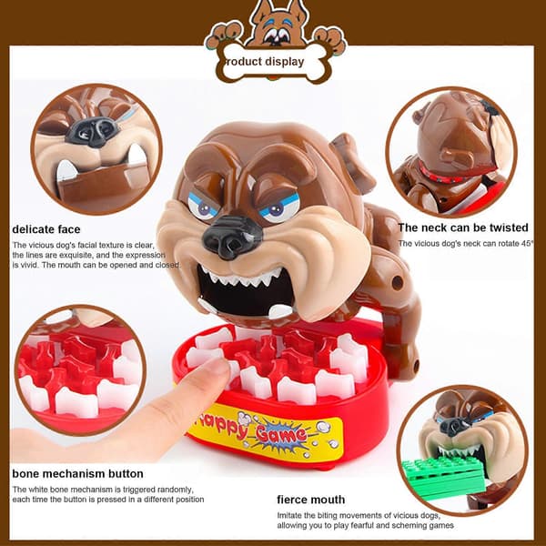 Bulldog Dentist Finger-Snap Bitspel, 100% Nytt -FO-