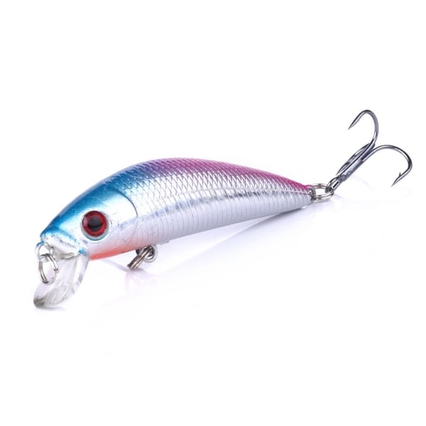 5-pack fiskedrag wobbler flerfärgad