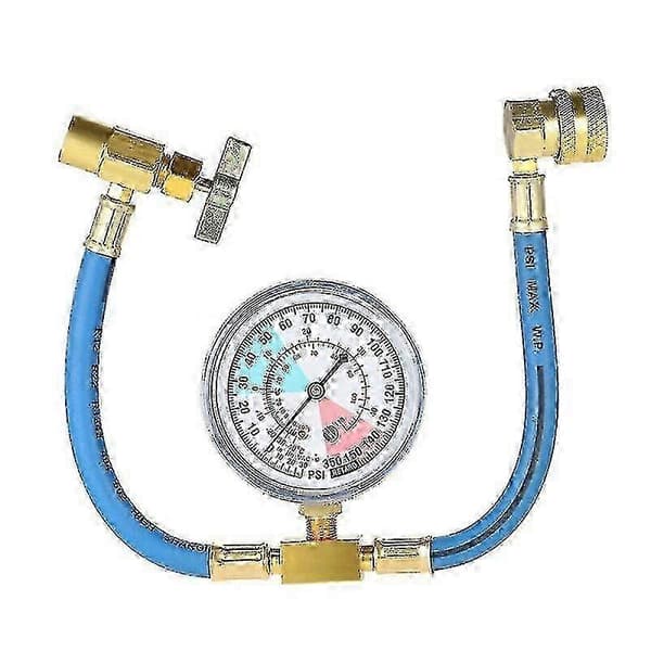R134a Car AC Refrigerant Refill Kit with Pressure Gauge - Automatic Air Conditioning Refill Tool-FO-