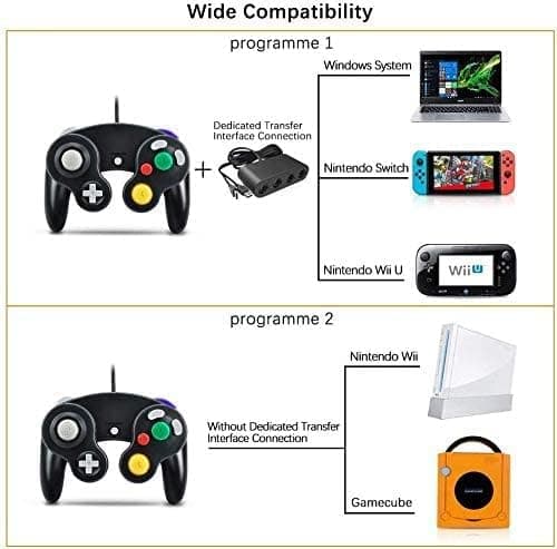 Gamecube-peliohjain, 2 kpl klassinen ohjain tärinällä -FO-