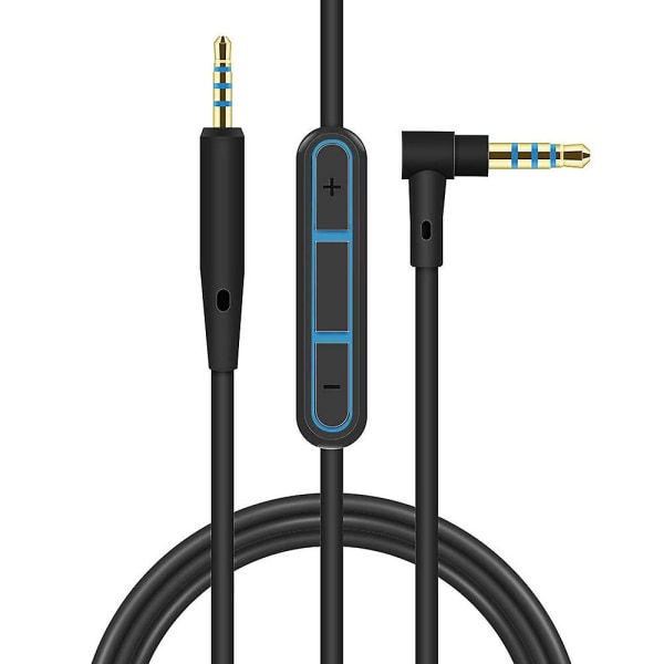 Ofc erstatningskabel for stereolydkabel forlengelseskabel for Sennheiser Pxc550 Pxc480 Pxc 550 480 Mb660 Mb 660 Uc Ms hodetelefoner (med mikrofon)