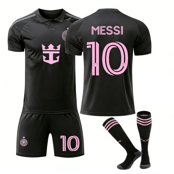 2026 Inter Miami CF Udebanefodboldtrøje med strømper til børn nr. 10 Messi-FO- 22