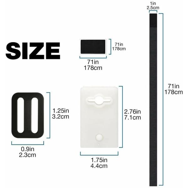 Pool Cover Reel Attachment Set, Wide Application with Self-Adhesive Nylon Straps for Solar Cover Roller, Practical Design for Easy Pool Maintenance-FO-