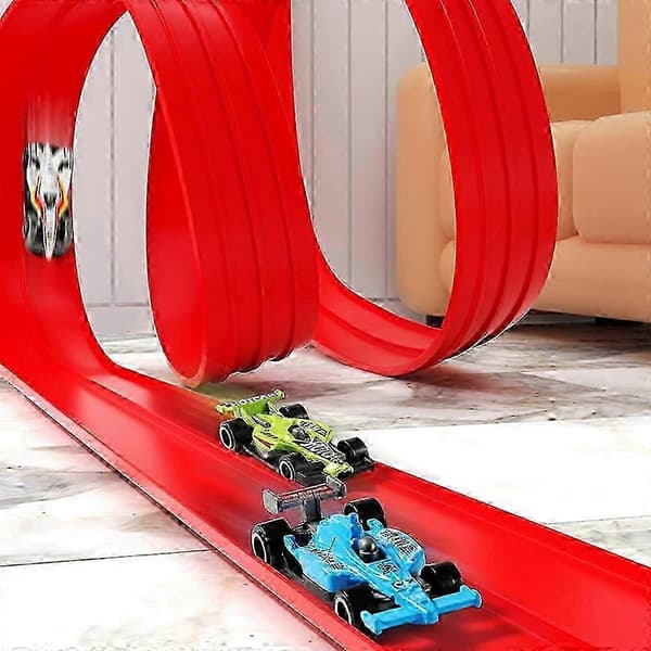 5 Meter DIY Flexibel Bilbana Racing Set för småttingar Inomhus Utomhus Lek-Bra 26s-FO-
