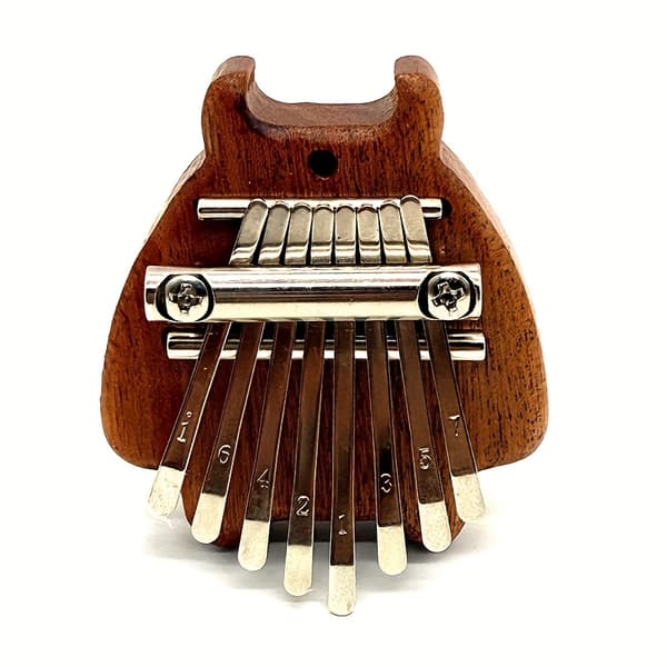 8-tangent Mini Kalimba Tommelfingerklaver - Træ Fingerharpe-FO-