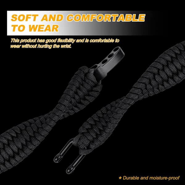 Overlevelsesarmbånd, Taktisk Paracord-armbånd - 23 cm-FO-